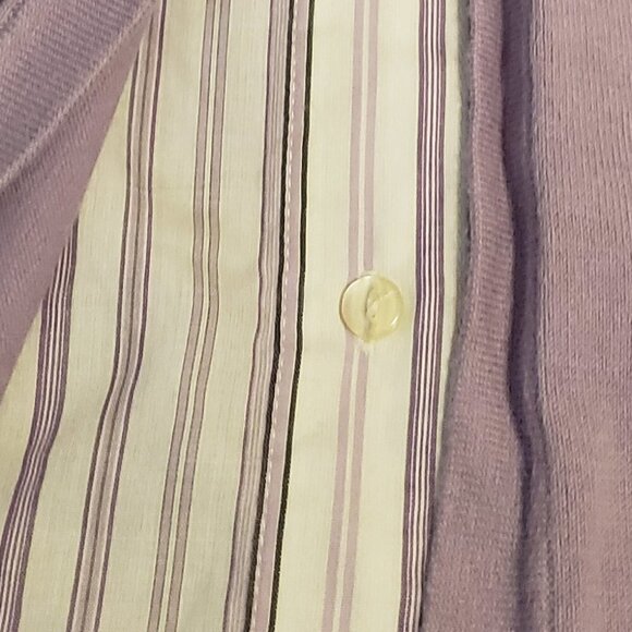 Lane Bryant Mixed Media Short Sleeve Layered Sweat - Picture 6 of 10